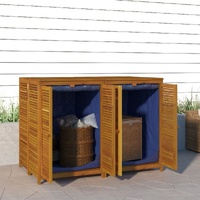 Garden Storage Box Solid Wood Acacia