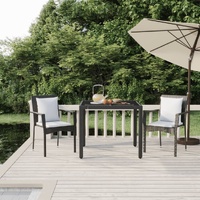 Garden Dining Set with Cushions Poly Rattan