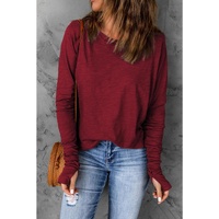 Azura Exchange Crew Neck Long Sleeve Top