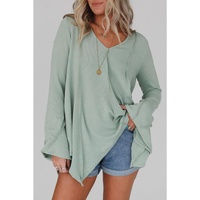 Azura Exchange Expose Seam Bell Sleeve Top