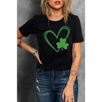 Azura Exchange Heart Print Short Sleeve Tee