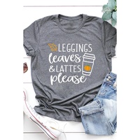 Azura Exchange Leaves and Lattes Please Graphic Tee