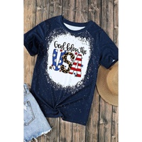 Azura Exchange God Bless the USA Print T-Shirt