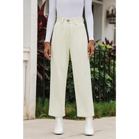 Azura Exchange Corduroy High Waist Straight Leg Pants