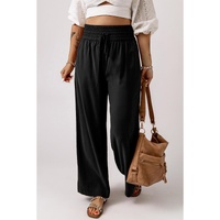 Azura Exchange Casual Wide Leg Pants with Drawstring Elastic Waist