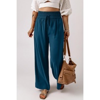 Azura Exchange Drawstring Elastic Waist Wide Leg Pants