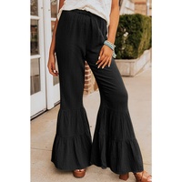 Azura Exchange Textured Ruffled Bell Bottom Pants