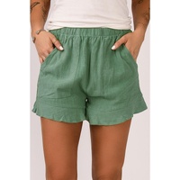 Azura Exchange High Waist Ruffle Shorts with Pockets