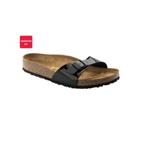 Narrow-Fit Cork Sandals with Buckle Strap