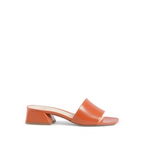 Leather Block Heel Sandals