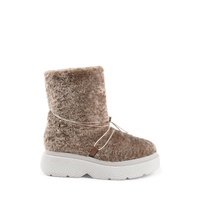 Faux Shearling Short Platform Boot