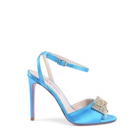 Satin Crystal Bow Sandal