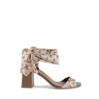 Silk Heeled Sandal