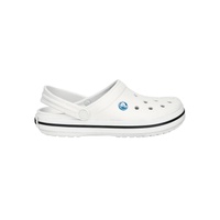 White Clog Sandals with Heel Straps and Ventilation Ports