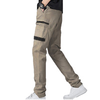 Men's Cotton Drill Cargo Work Pants UPF 50+ 13 Pockets Tradies Workwear Trousers