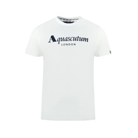 Aquascutum Men's White Cotton T-Shirt