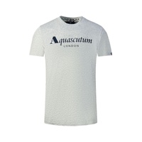 Aquascutum Men's Gray Cotton T-Shirt