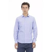 Baldinini Trend Men's Light Blue Cotton Shirt