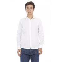 Baldinini Trend Men's White Cotton Shirt