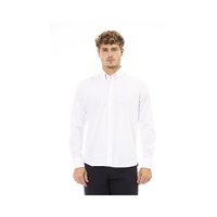 Baldinini Trend Men's White Cotton Shirt