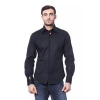 Billionaire Italian Couture Men's Blue Cotton Shirt