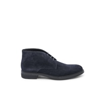 Hugo Boss Men's Dark Blue Calfskin Ankle Boot in Dark blue