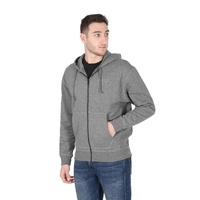 Hugo Boss Men's Cotton Blend Grey Sweatshirt in Grey