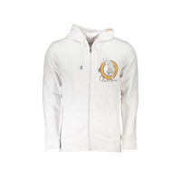 Cavalli Class Men's White Cotton Sweater