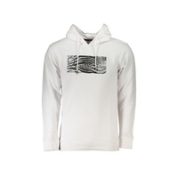 Cavalli Class Men's White Cotton Sweater