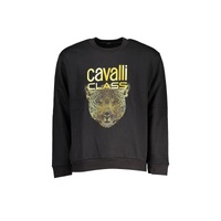 Cavalli Class Women's Black Cotton Sweater