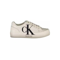 Calvin Klein Women's White Polyester Sneaker