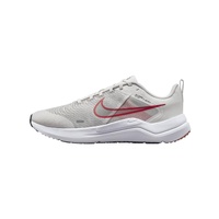 Nike Breathable Supportive Road Running Shoes in Platinum Tint White Light Crimson