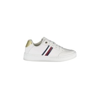 Tommy Hilfiger Women's White Polyester Sneaker