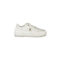 Tommy Hilfiger Women's White Polyester Sneaker