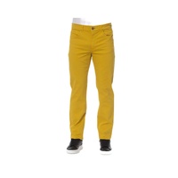 Trussardi Jeans Men's Yellow Cotton Jeans & Pant