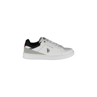 US POLO ASSN Men's White Polyester Sneaker