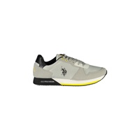 US POLO ASSN Men's Gray Polyester Sneaker