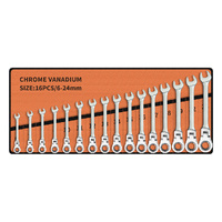  16 PCS Ratchet Spanner Set