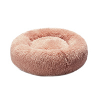  Pet Bed Cat Dog Donut Nest Calming M Pink Medium