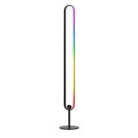 RGB LED Floor Lamp Remote Control Corner Light Stand Gaming Room 118CM