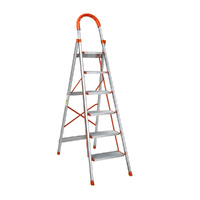 6 Step Ladder Multi-Purpose Folding Aluminium Light Weight Non Slip Platform