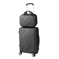  2pcs 20"Travel Luggage Set Dark Grey