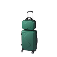  2pcs 20"Travel Luggage Set Green