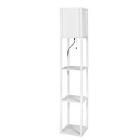  Floor Lamp Storage Shelf LED White