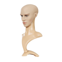 Male Mannequin Head Dummy Model Display Shop Stand Professional Use