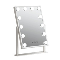 Embellir Makeup Mirror 30x41cm Hollywood Vanity with LED Light Rotation Tabletop