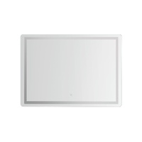 Embellir Wall Mirror 100X70CM with LED Light Bathroom Home Decor Round Rectangle