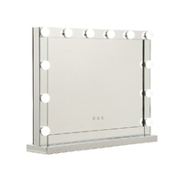 Hollywood Makeup Mirror With Light 12 LED Bulbs Vanity Lighted Silver 58cm x 46cm