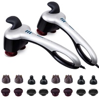 2X Portable Handheld Massager Soothing Heat Stimulate Blood Flow Foot Shoulder