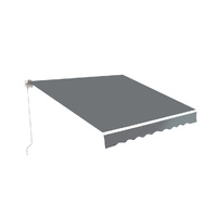  Folding Arm Awning Retractable Grey